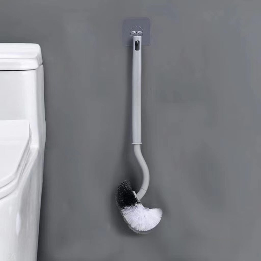 Ergonomic Toilet Cleaning Brush with Soft Bristles