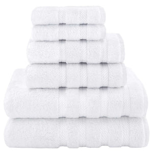 Cotton towel set-white [1 towel +1 towel +1 square towel]-3 pieces/set