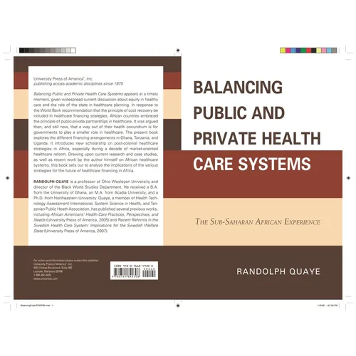 Balancing Public and Private Health Care Systems: The Sub-Saharan African Experience