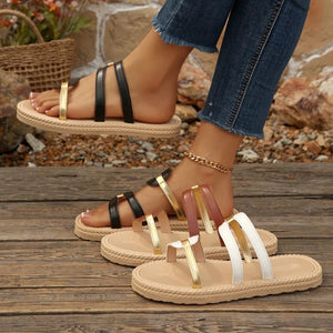 Open Toe Flats Sandals