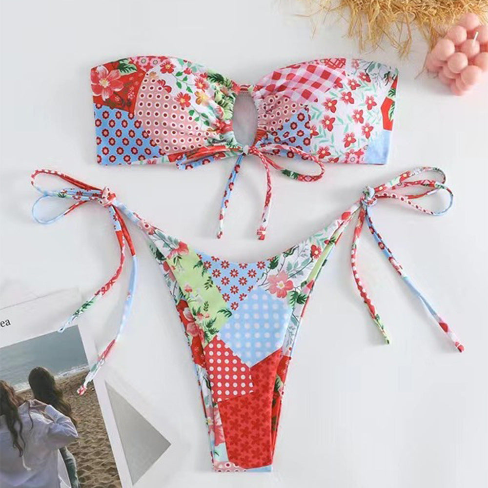 Strapless bikini split swimsuit eprolo