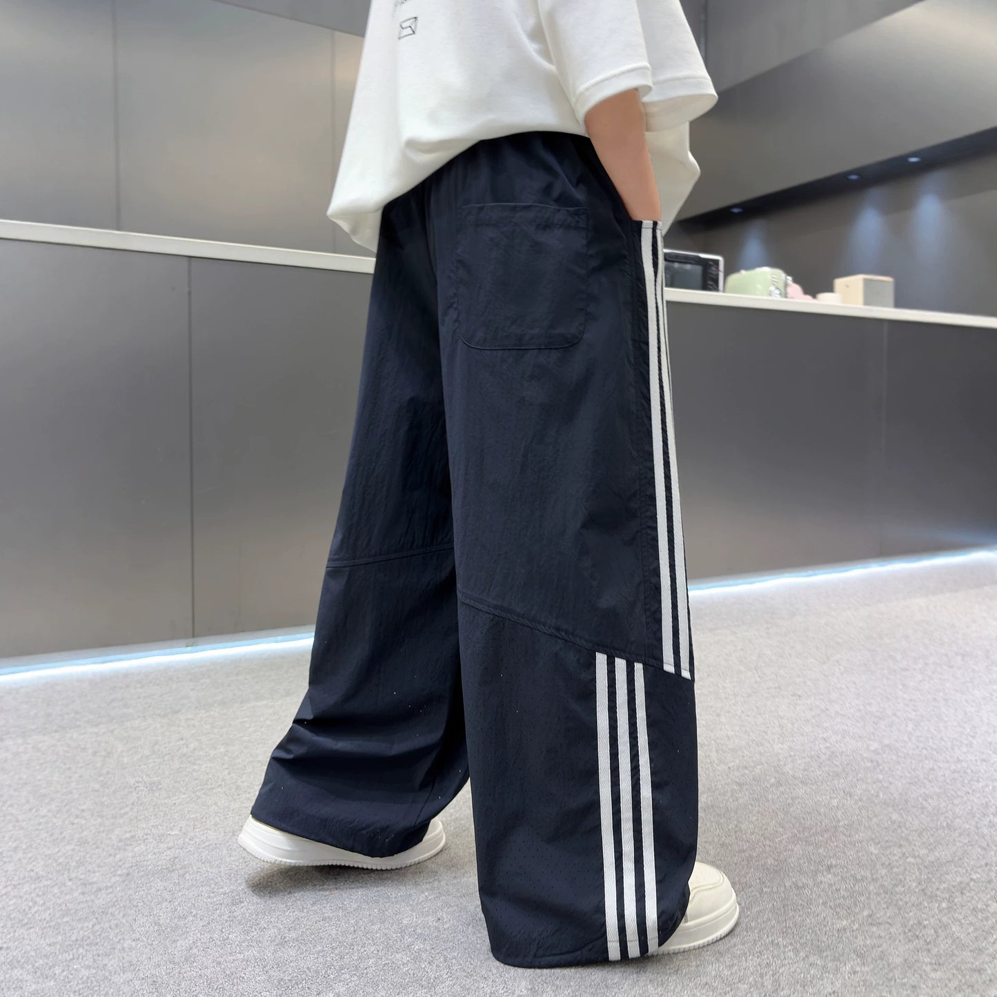 Boy's Mosquito-Proof Pants Lightweight Loose Long Casual Trousers for Kids and Teens eprolo