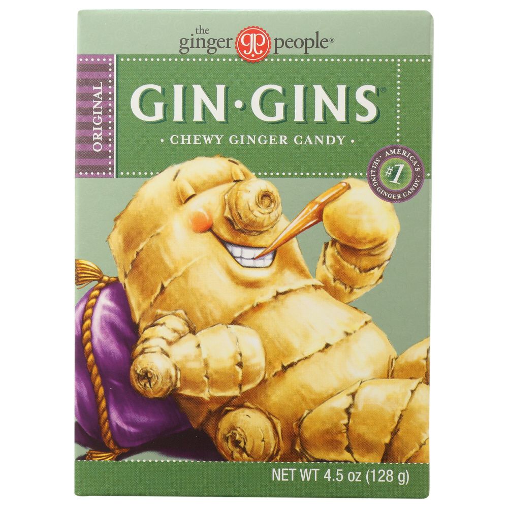 THE GINGER PEOPLE: Gin Gins Original Chewy Ginger Candy, 4.5 oz Smart Greens