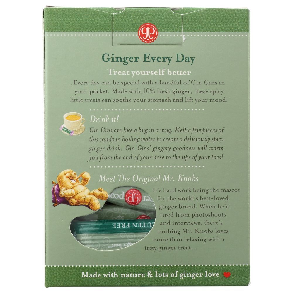 THE GINGER PEOPLE: Gin Gins Original Chewy Ginger Candy, 4.5 oz Smart Greens