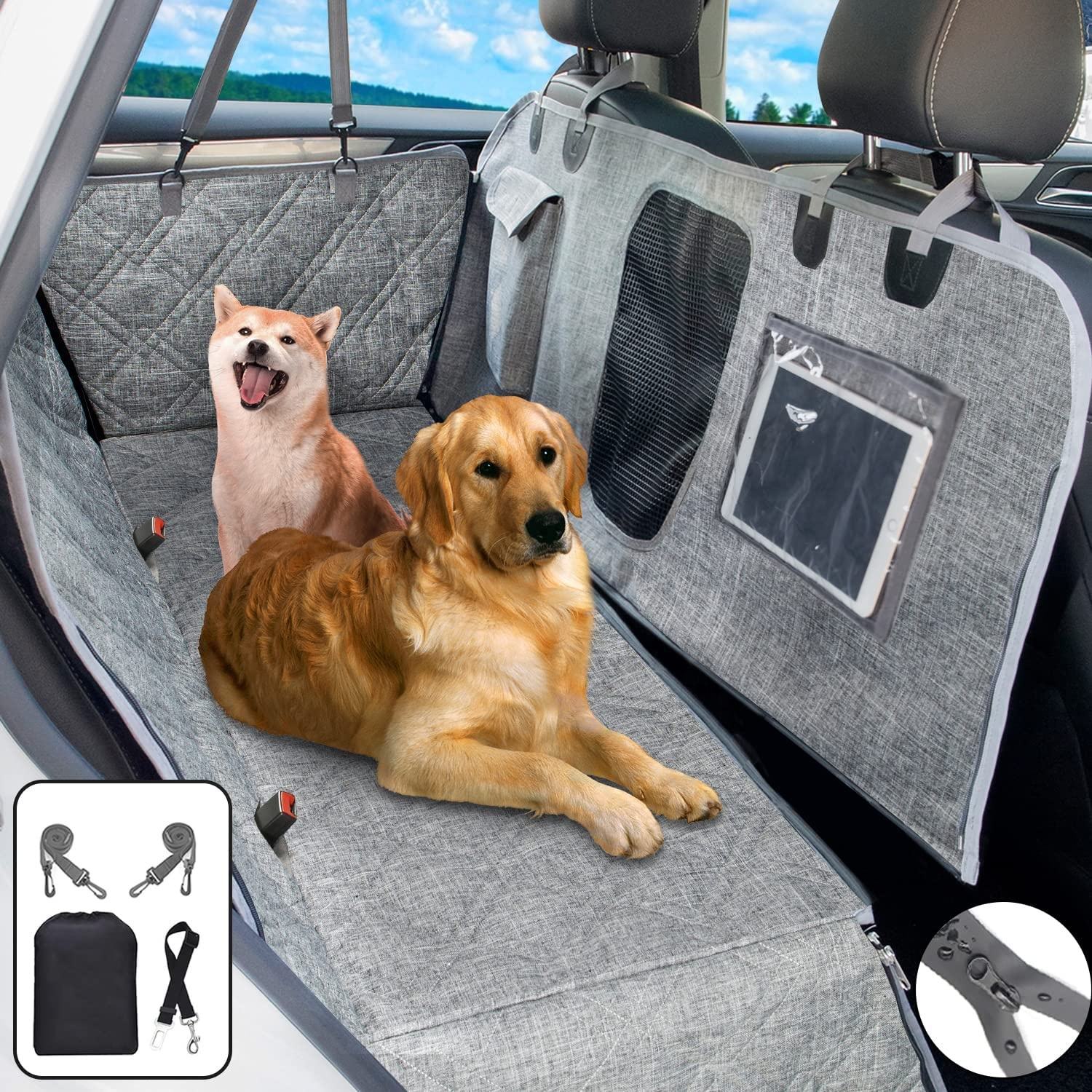 Detachable Waterproof Car Pet Pad Rear Thickened Dog Car Pad Non-Slip Car Pet Seat Pad eprolo