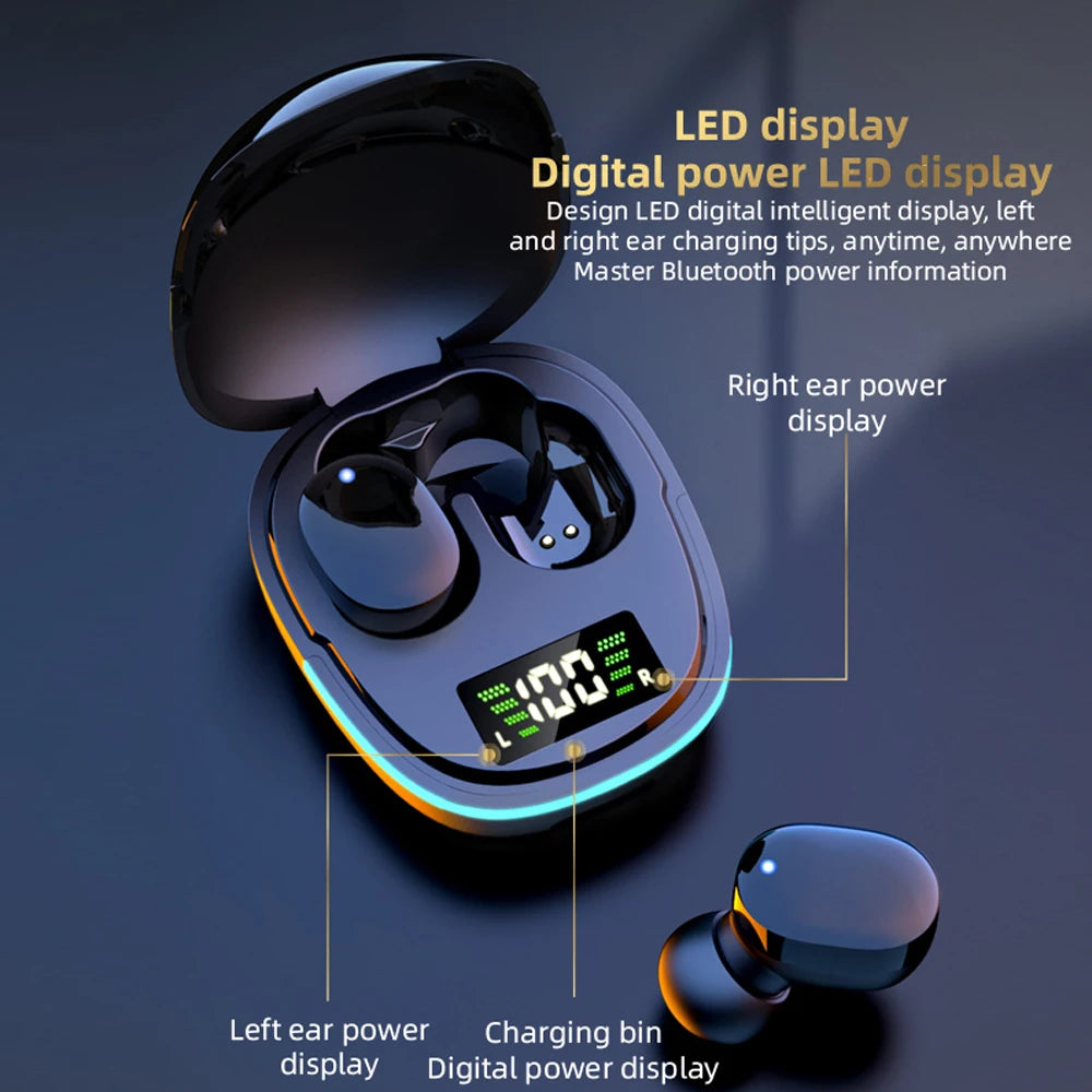 G9S Bluetooth Earphone Battery Display Stereo In Ear Sports TWS Portable eprolo
