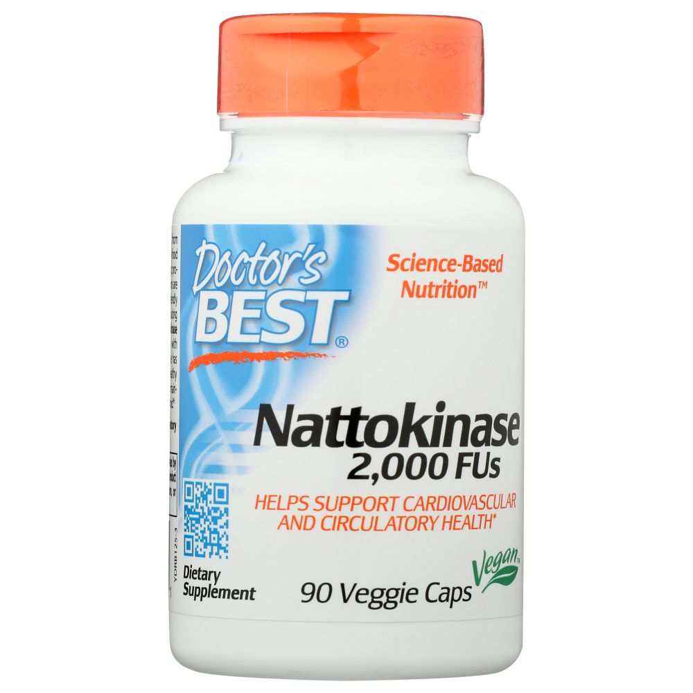 DOCTORS BEST: Nattokinase 2000Fu, 90 vc Smart Greens