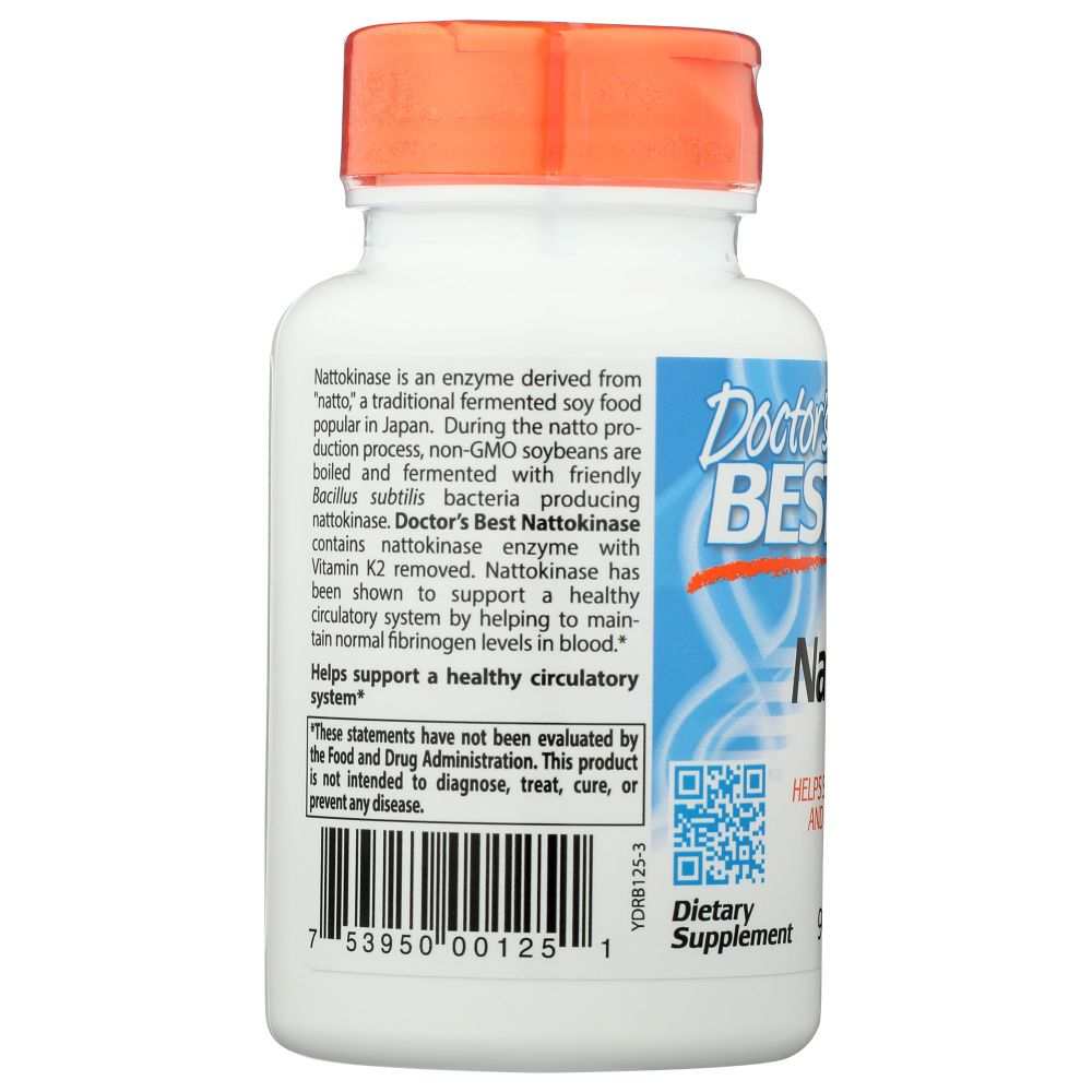 DOCTORS BEST: Nattokinase 2000Fu, 90 vc Smart Greens