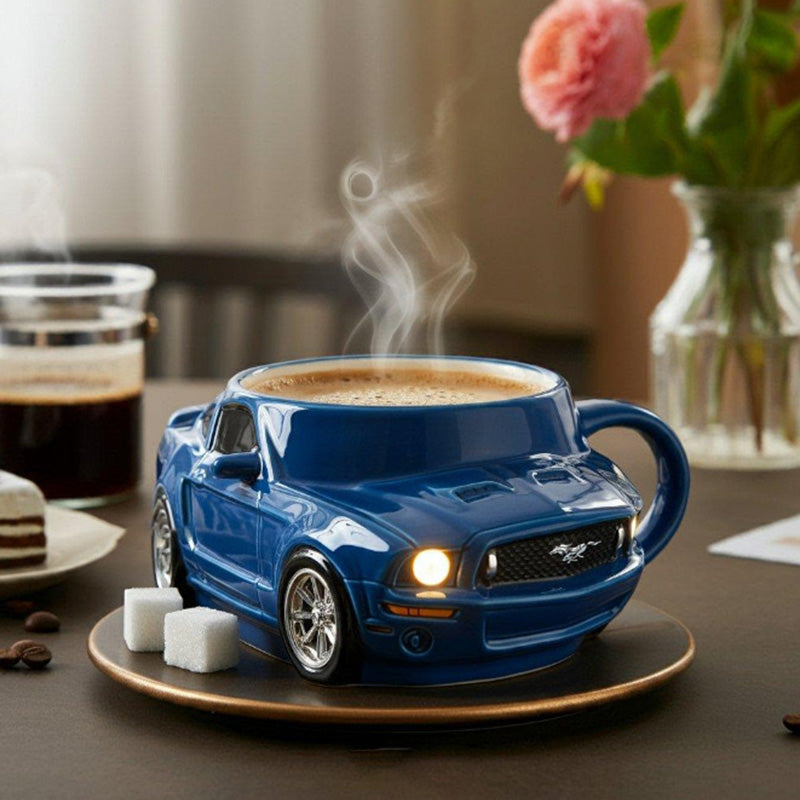 Car-Shaped Stainless Steel Coffee Mug – Handmade, Durable, Novelty Office Cup, Ideal Gift for Car Fans eprolo