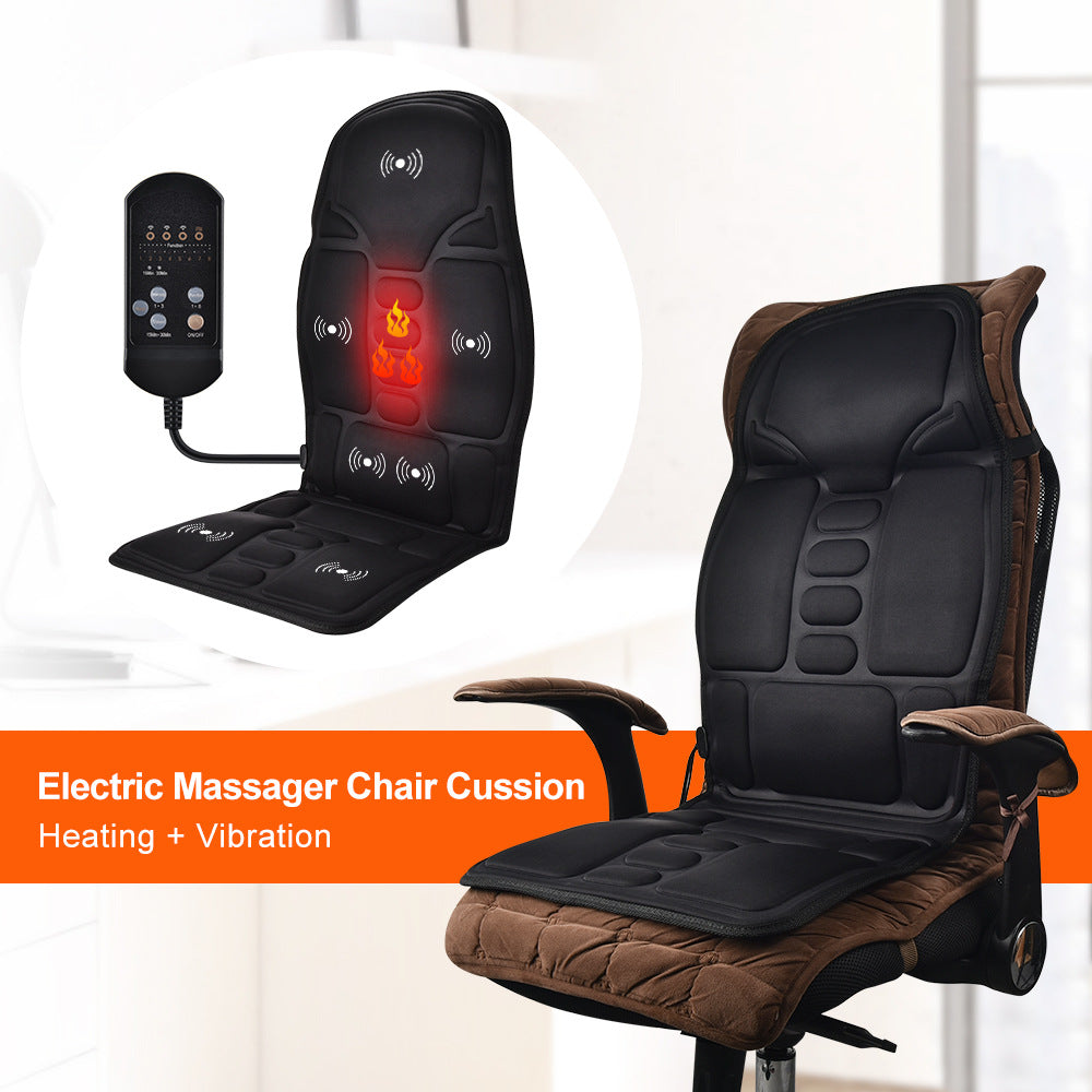 HISOME Car Heating Massage Cushion Home Car Dual-Use Seat Warmer Cushion Plug-In Heating Seat Cushion eprolo