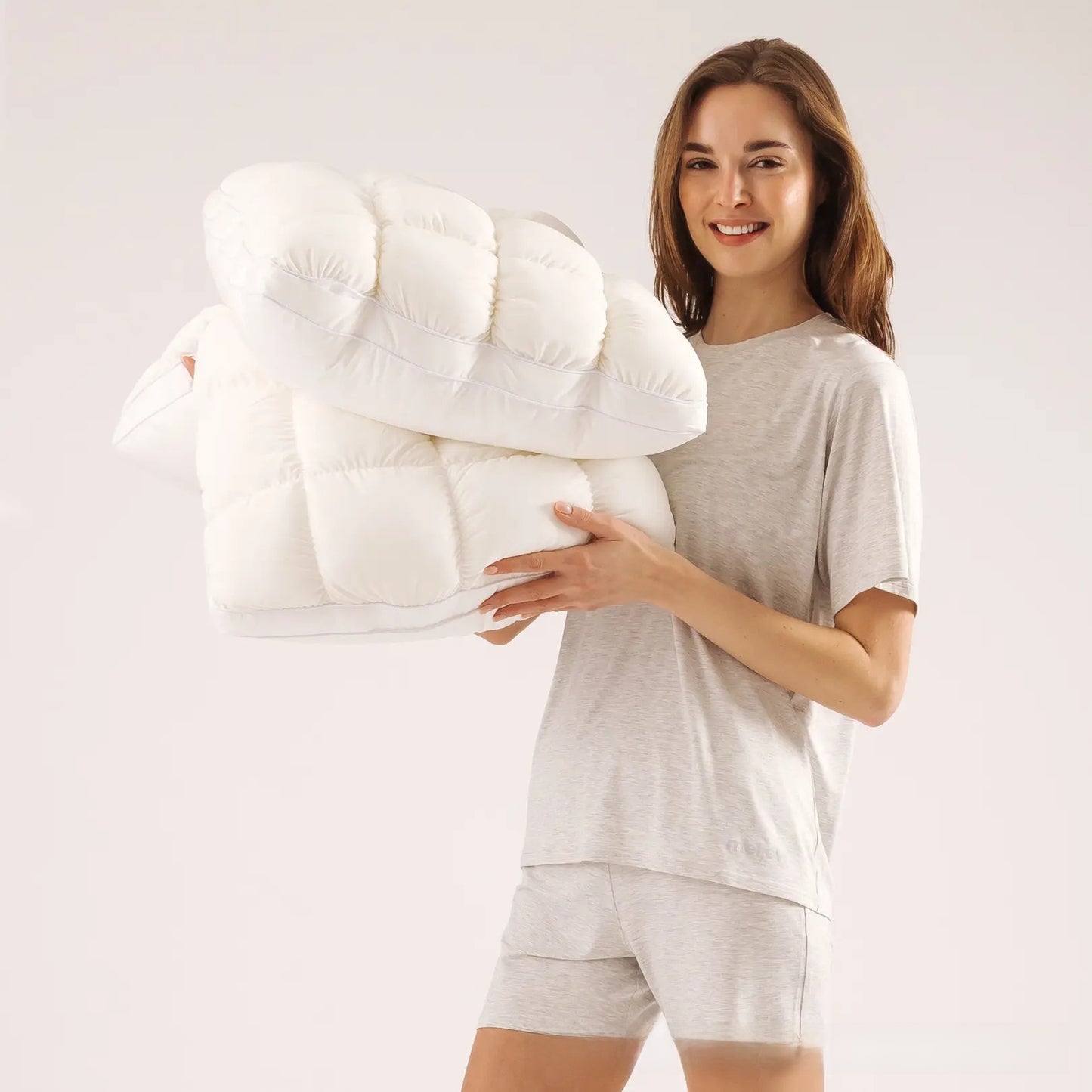 Cloud-shaped Puff Pillow, Pineapple-shaped Pillow, Home-use Single-person High-resilience Fluffy Pillow Core, Cervical-support Pillow annizon.com