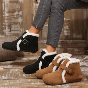 Round Toe Flats Boots