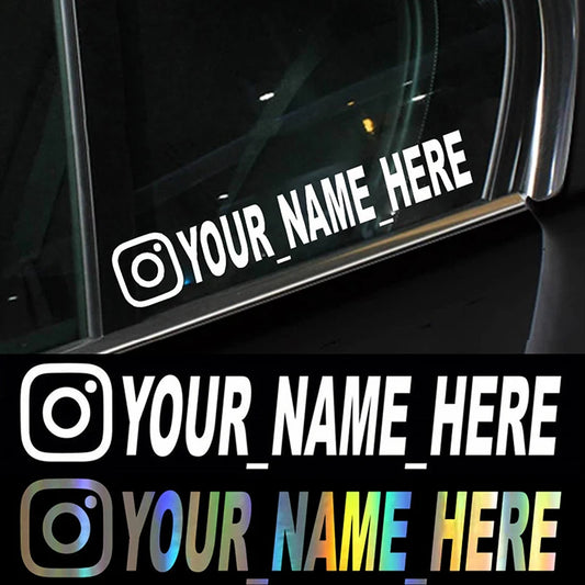 New Car Sticker User Name Custom Personalized Vinyl Decals Motorcycle For Customization Needs Remarks Car Sticker eprolo