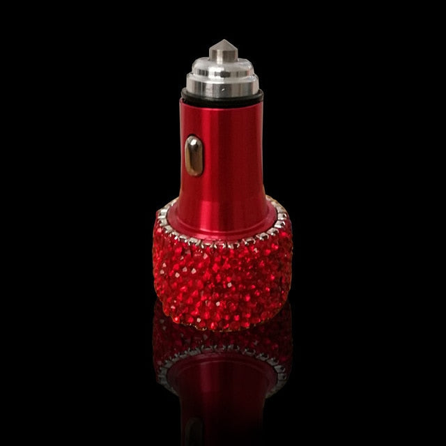 USB Car Charger For Mobile Phone Tablet GPS Fast Charger Car-Charger Dual USB Car Phone Charger Data Line Wire in Car Ornaments eprolo