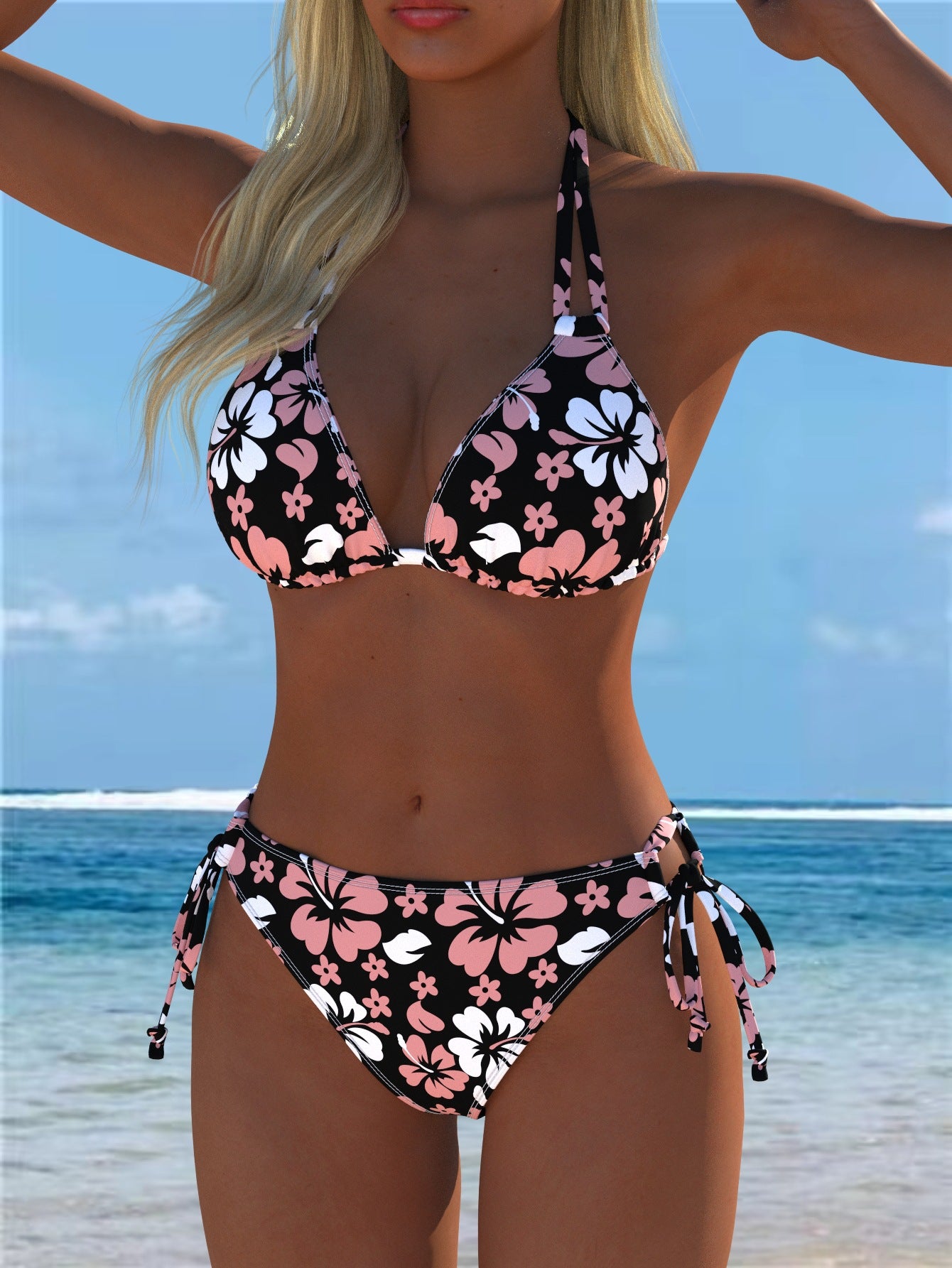 Split swimsuit vest style swimsuit set eprolo