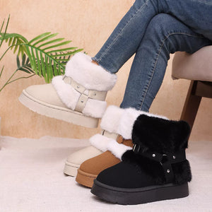 Round Toe Platform Boots
