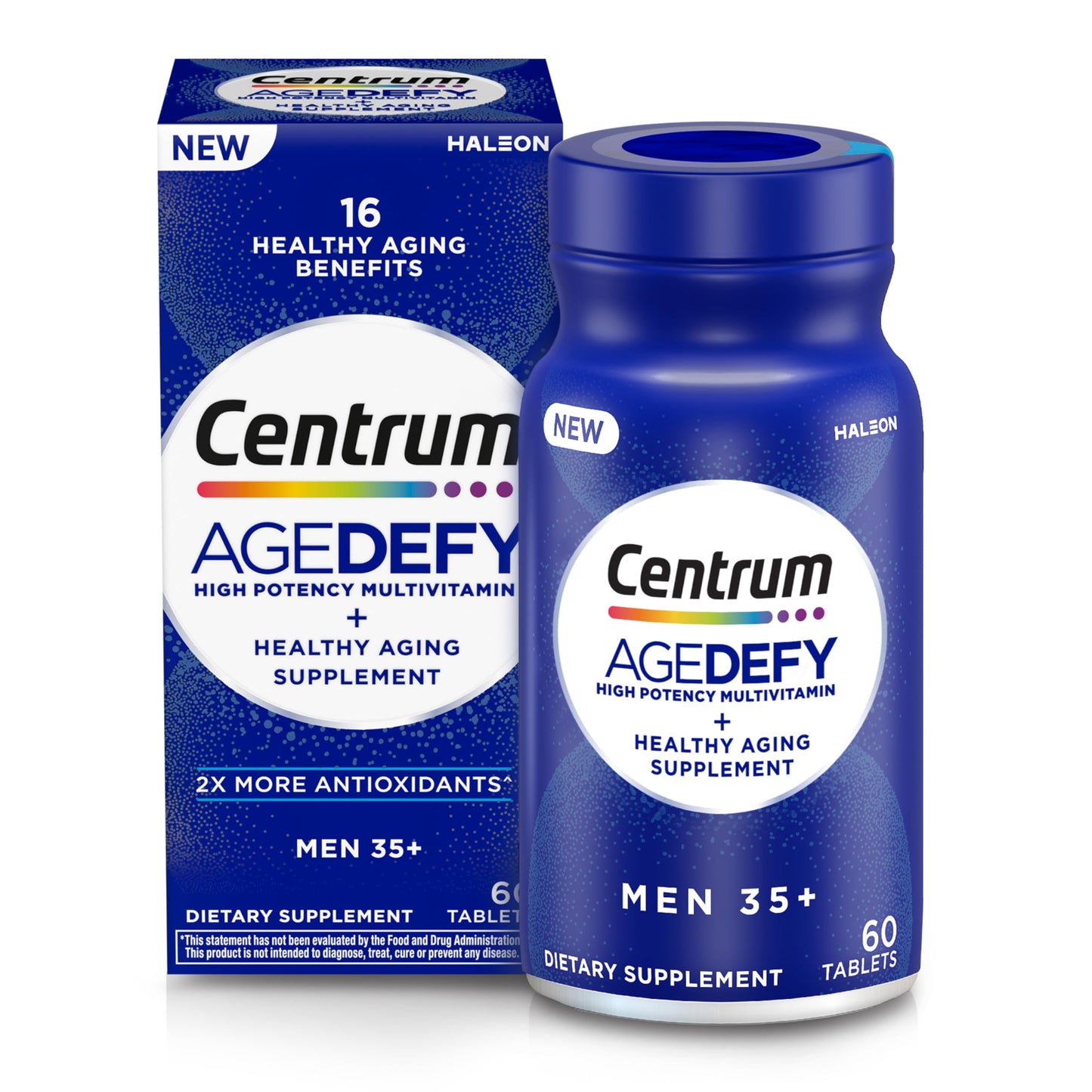 Centrum Age Defy Men's High Potency Multivitamin 60 Caplets Pasteur Pharmacy