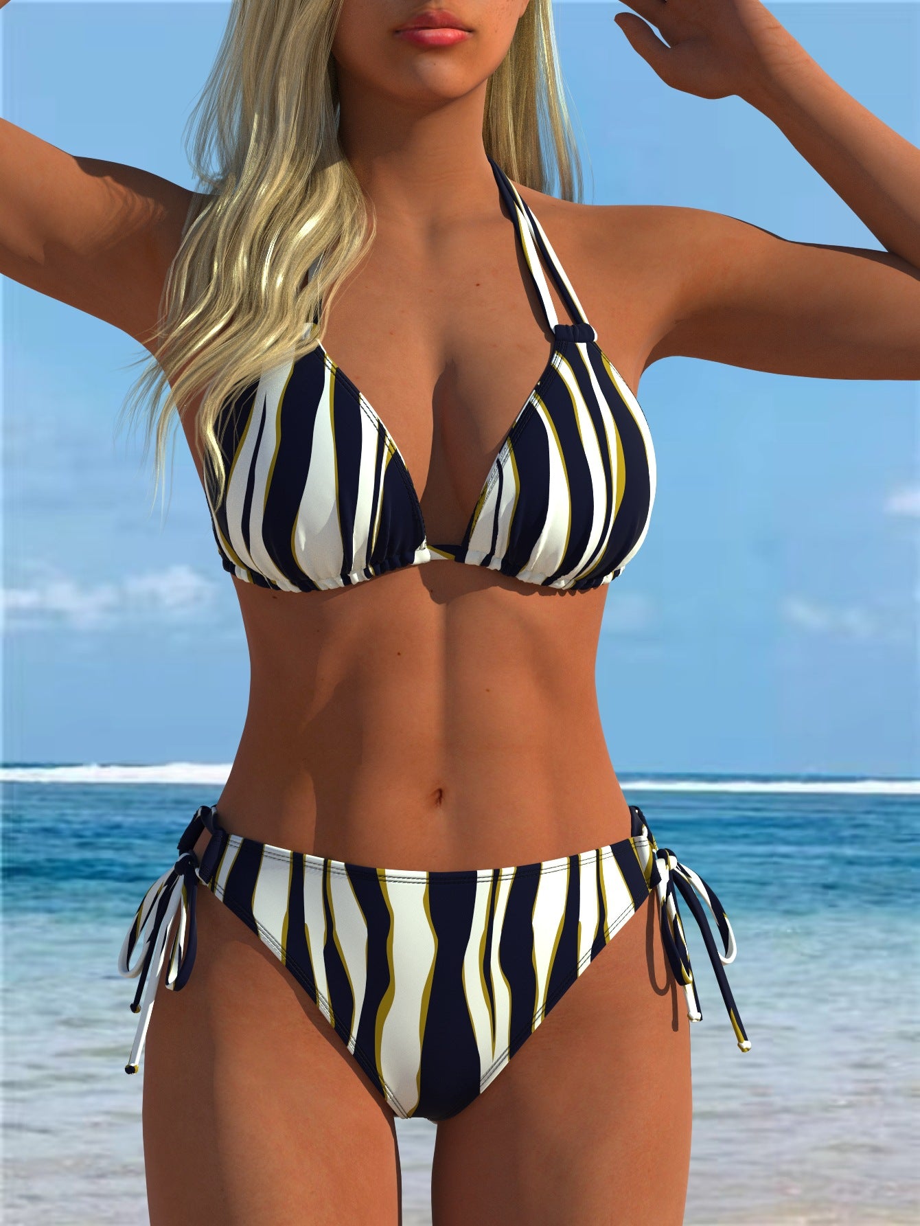 Split swimsuit vest style swimsuit set eprolo