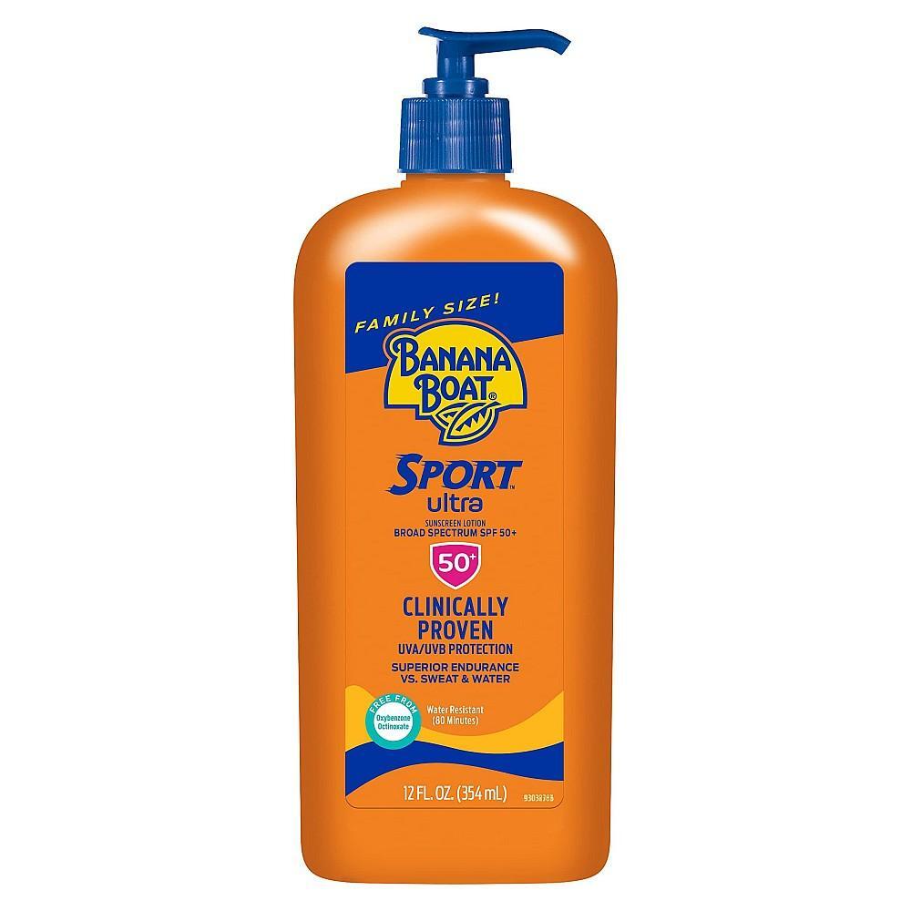 Banana Boat Ultra Sport Family Size Broad Spectrum SPF 50+ Sunscreen Lotion 12 Fl Oz Pasteur Pharmacy