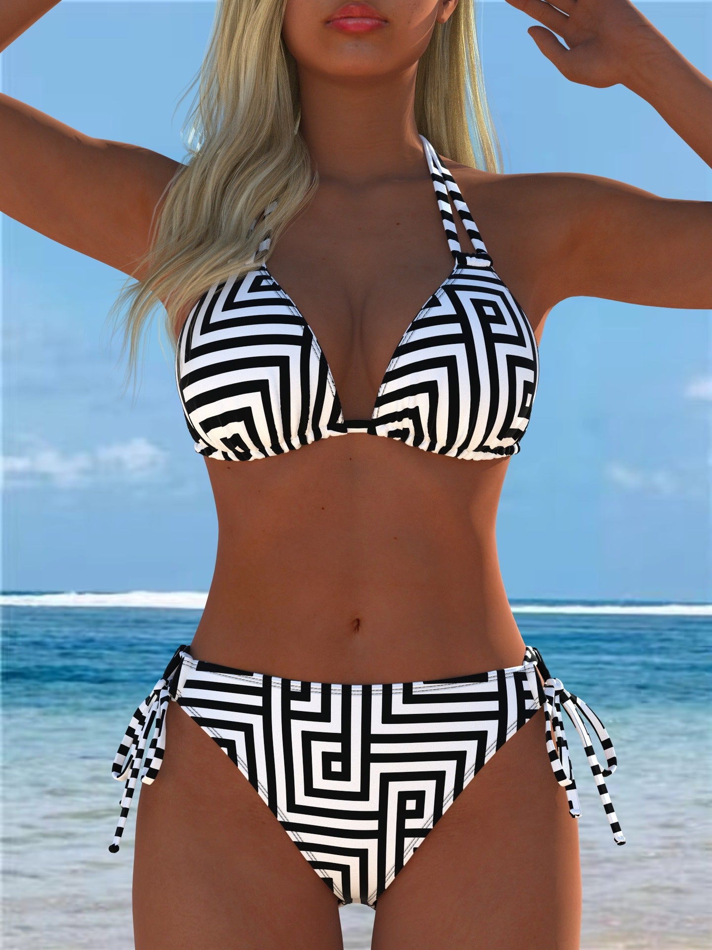 Split swimsuit vest style swimsuit set eprolo