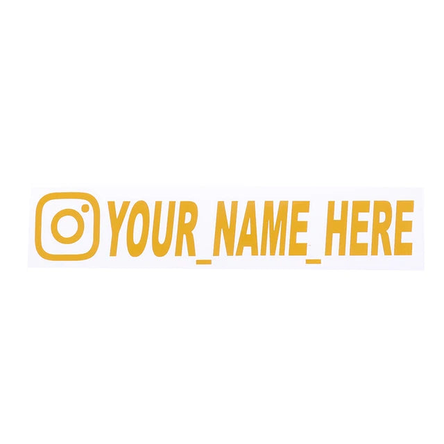 New Car Sticker User Name Custom Personalized Vinyl Decals Motorcycle For Customization Needs Remarks Car Sticker eprolo