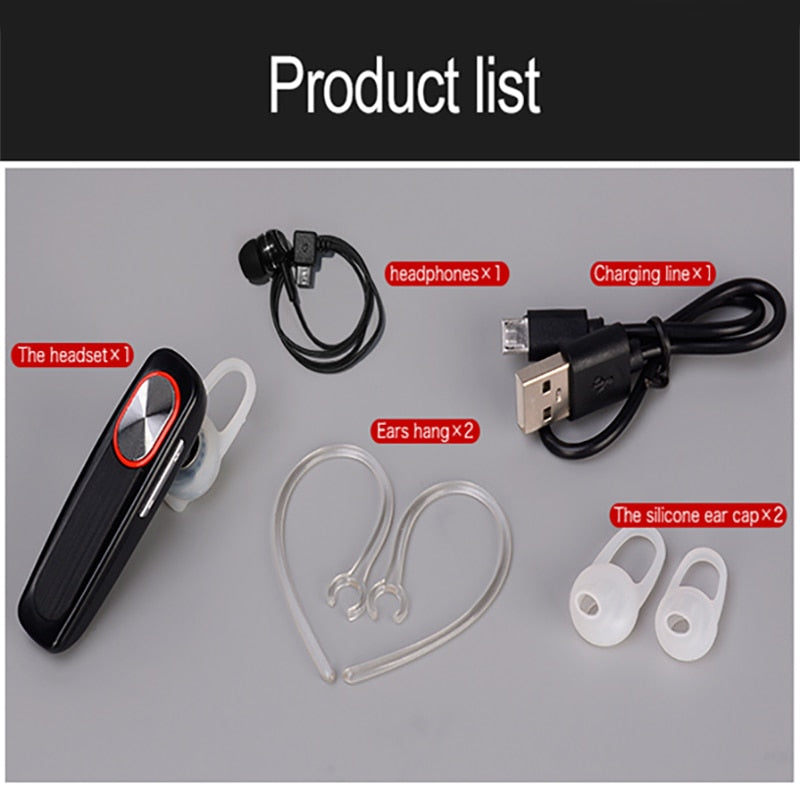 Wireless Bluetooth Headset Long Standby with Mic Handsfree Wireless Bluetooth Earphone Headphones Colorful Ear Hook  For Phone eprolo