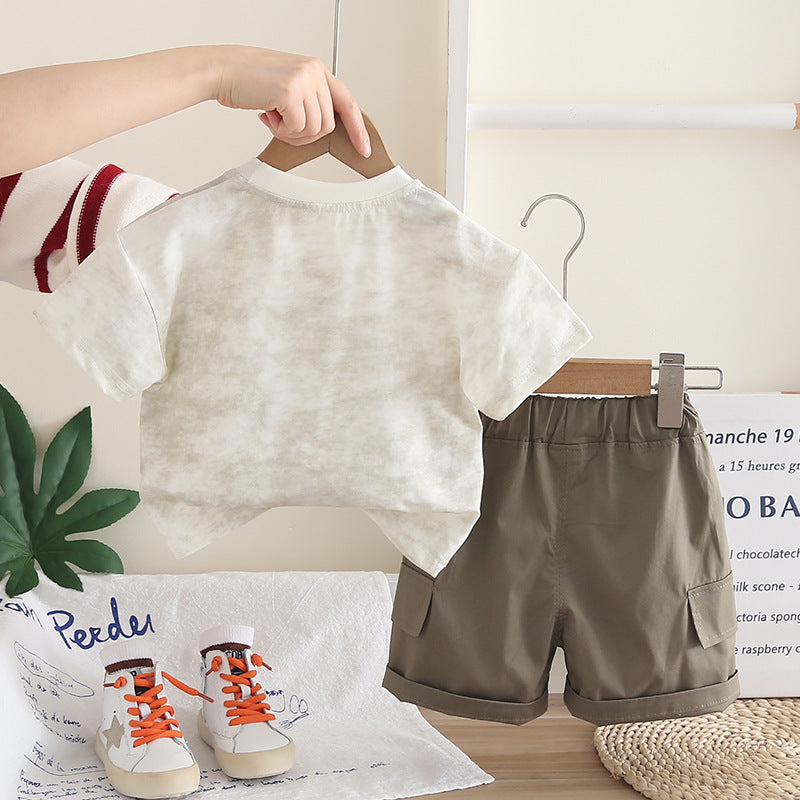 Baby Summer Casual Short Sleeve Two-Piece Set eprolo