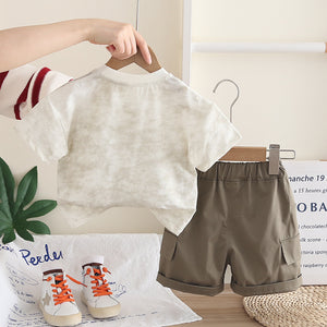 Baby Summer Casual Short Sleeve Two-Piece Set