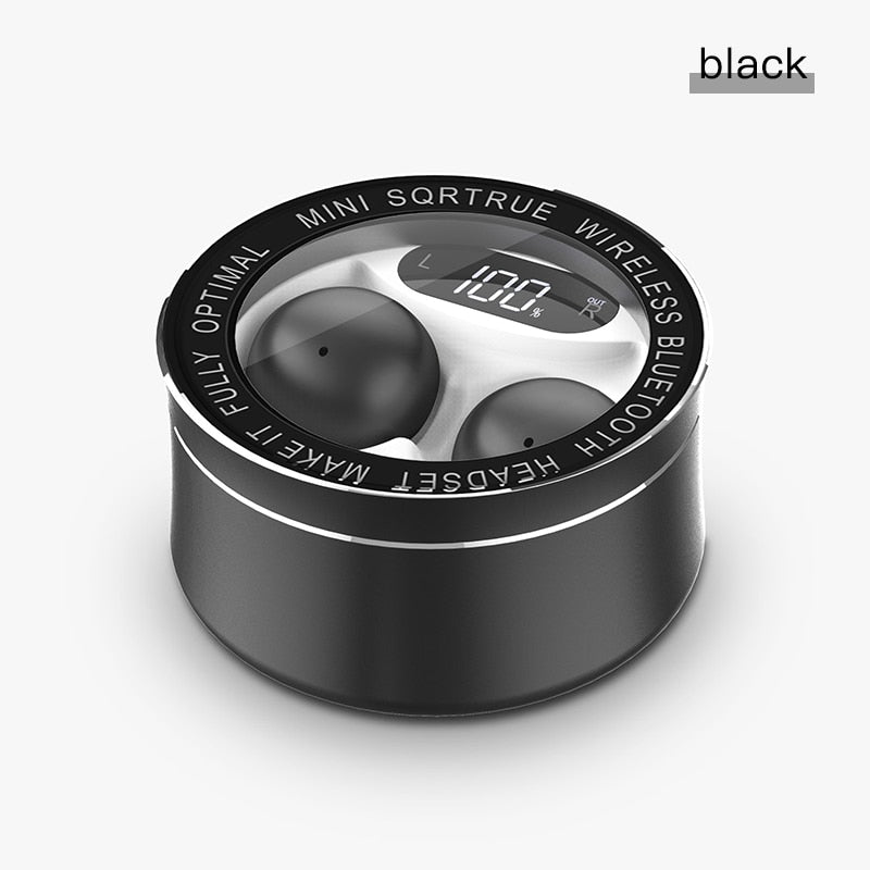 x26 Ultra Small Mini Hidden Wireless Bluetooth 5.0 Earphone Touch Control Portable Charging Case Earbuds TWS Sport Headset eprolo