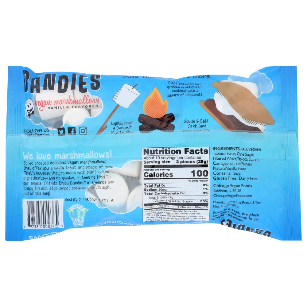 DANDIES: Vegan Marshmallows, 10 oz Smart Greens