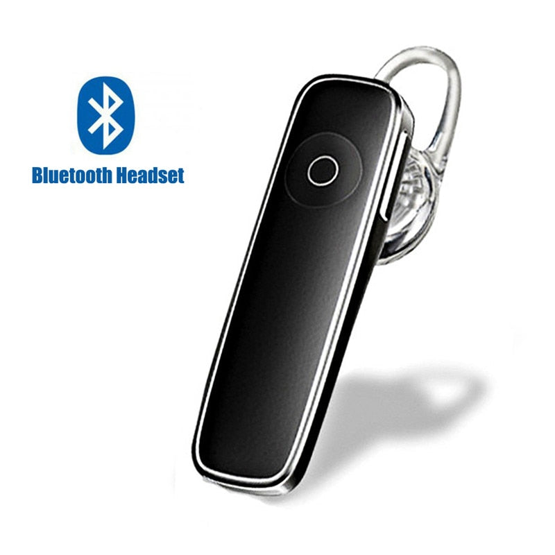 M165 Mini Bluetooth Earphone Stereo Bass Bluetooth Headset Handsfree Earloop Wireless Earpiece With Mic For All Smart Phones eprolo