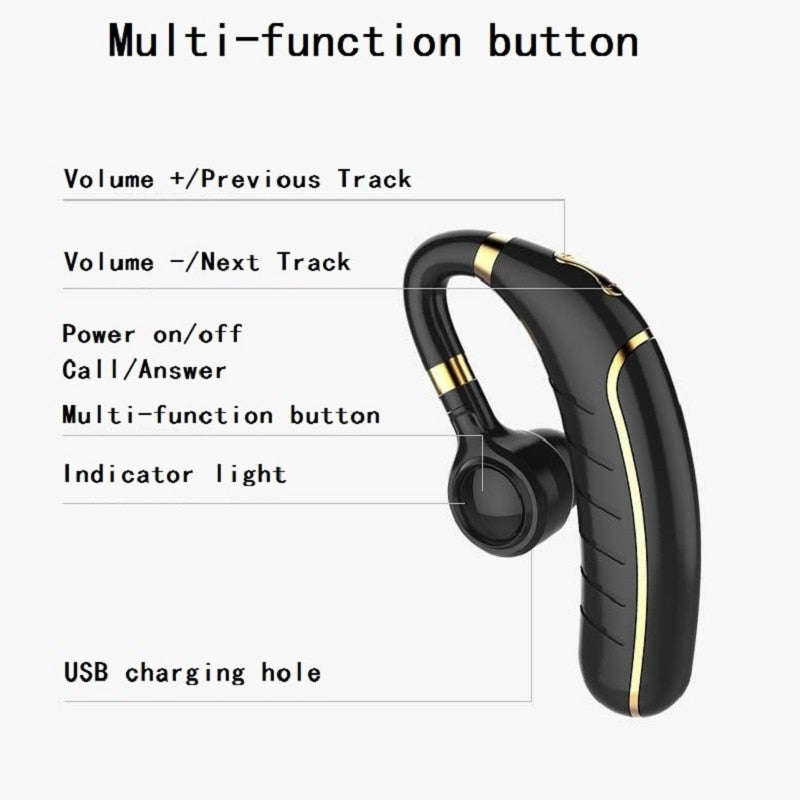 260mAh Battery Long Standby Wireless Bluetooth Earphone Headphones Earbud with Microphone HD Music Headsets for IPhone Xiaomi eprolo