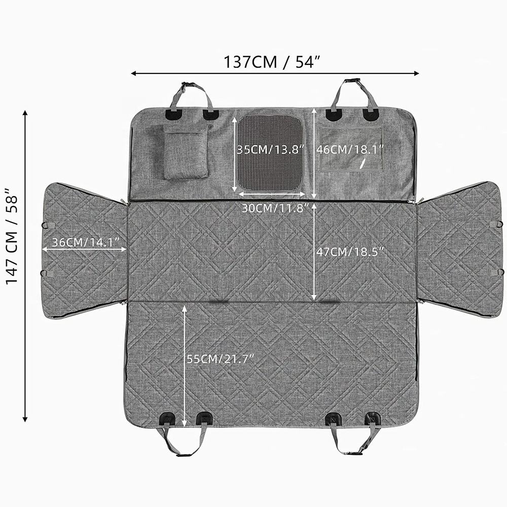 Detachable Waterproof Car Pet Pad Rear Thickened Dog Car Pad Non-Slip Car Pet Seat Pad eprolo