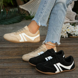 Round Toe Lace Up Sneakers