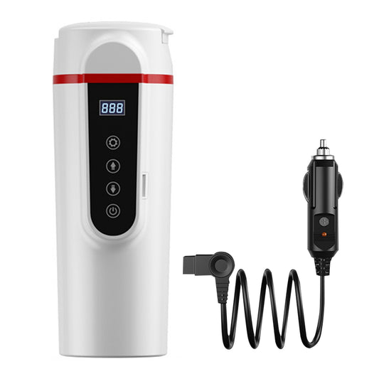12V/24V 70W-100W Car Heating Cup 420ml Car Heated Smart Mug With Temperature Control Cigarette Lighter Car Kettle Water Heater eprolo