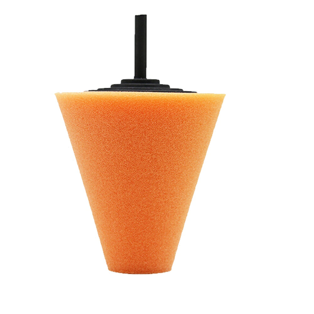 Burnishing Foam Sponge Polishing Pad Car Polisher Tyres Wheel Wheel Hub Tool Polishing Machine Cone-shape Wheel Hubs Disk eprolo