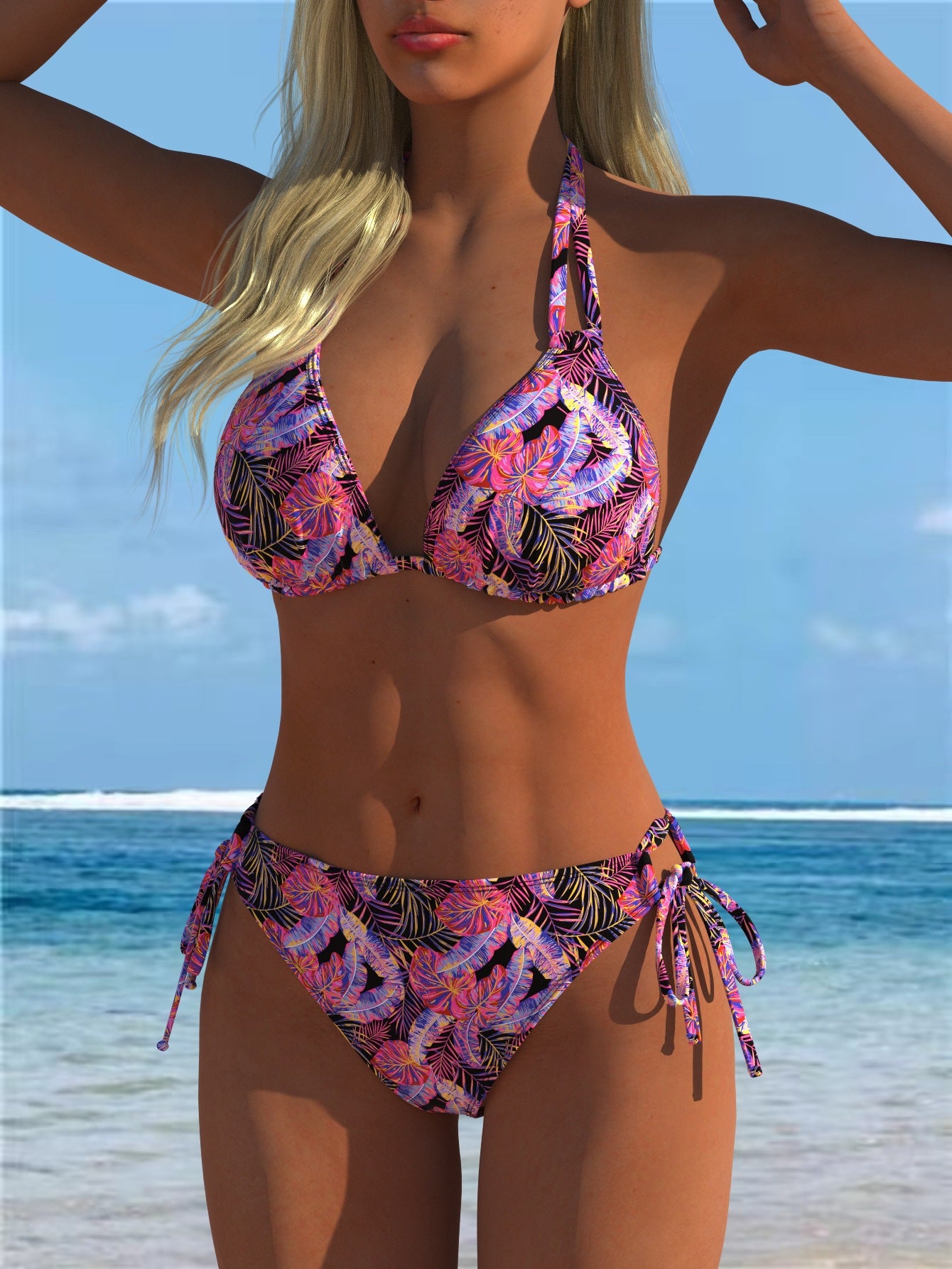 Split swimsuit vest style swimsuit set eprolo