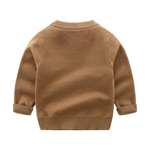 Round Neck Pullover Dinosaur Sweater Cross-border Foreign Trade Children's Clothing