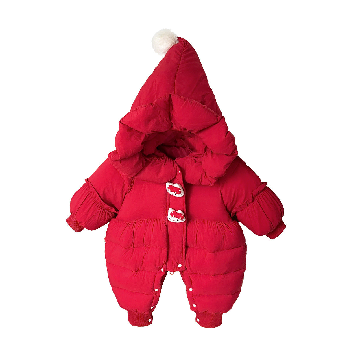 Cotton Onesie Infant Bodysuit Stylish Warm Thickened Baby Wrap Dress and Diaper Cover eprolo
