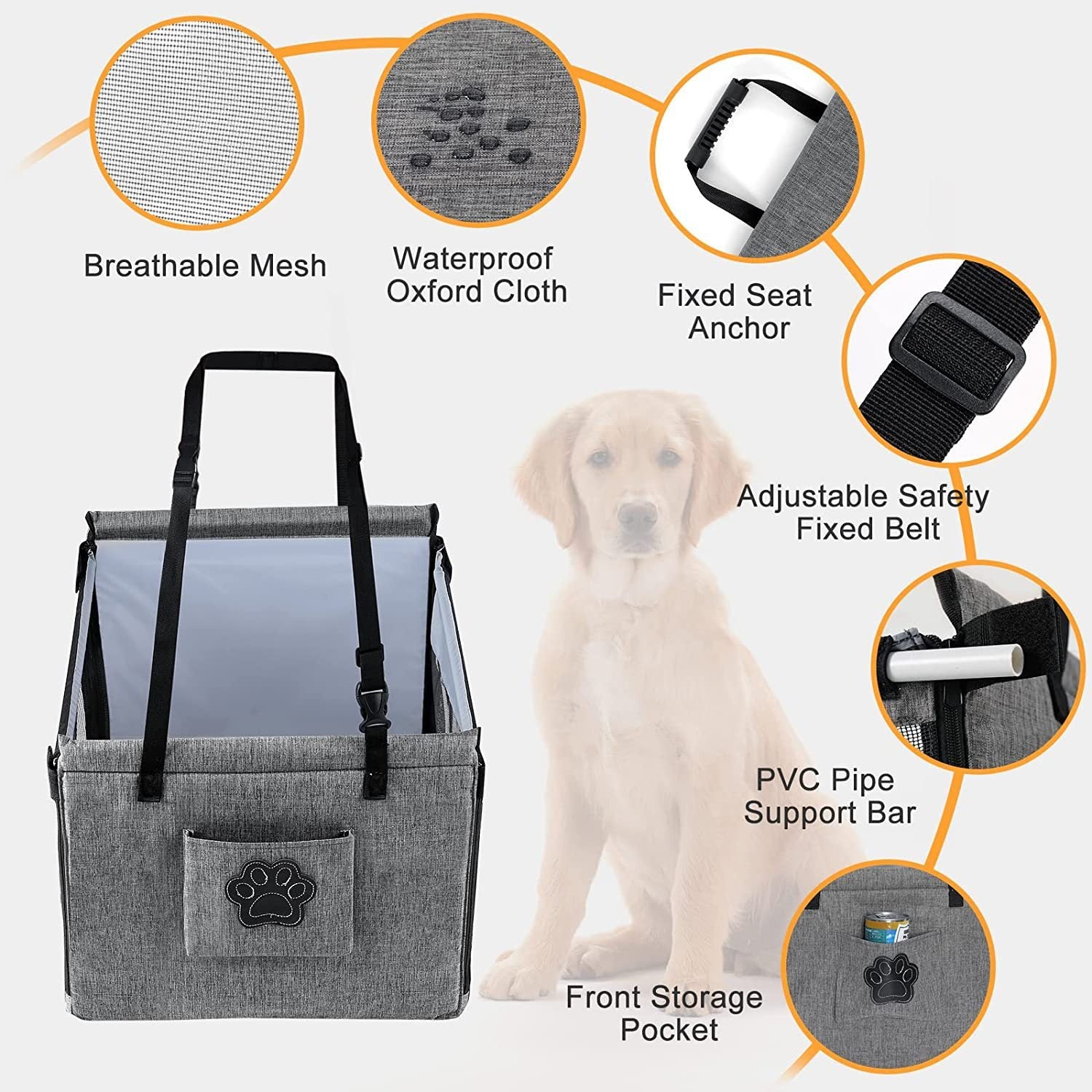 New Car Pet Cage Car Rear Dog Basket Waterproof And Anti-Dirty Pet Car Cushion eprolo