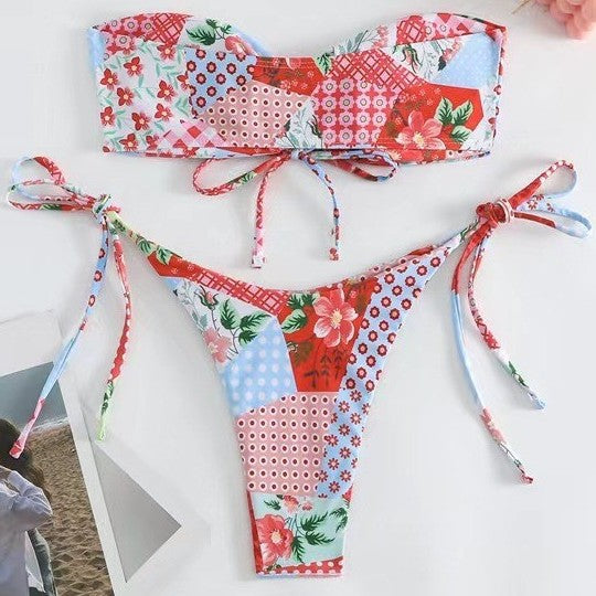 Strapless bikini split swimsuit eprolo