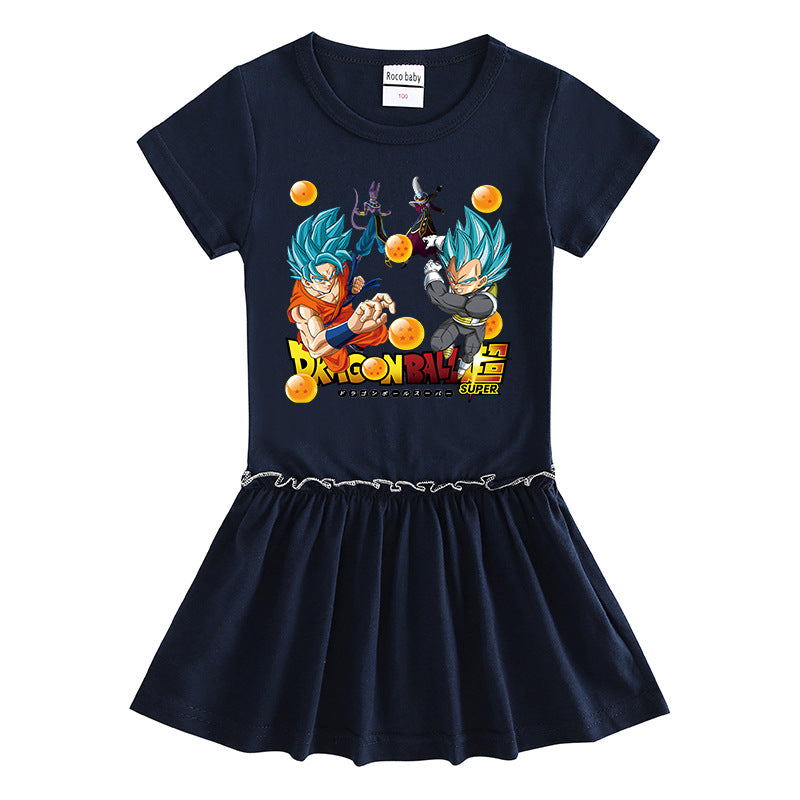 Children's short sleeved dress with half sleeves eprolo