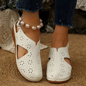 Round Toe Wedge Sandals