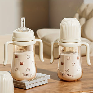 Milk Bottle, Water Cup, Baby Learning Drinking Cup, Three-in-one Duckbill Straw Cup, Anti-fall Children's Drinking Cup