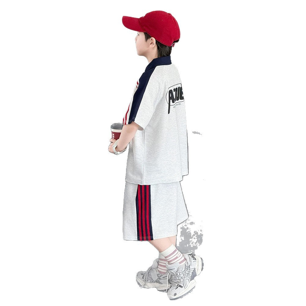 Boy's Outfit Set, Short Sleeve Two-Piece Set for Kids eprolo