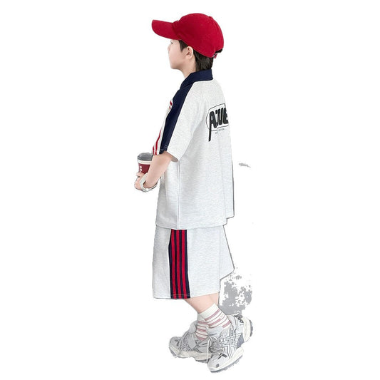 Boy's Outfit Set, Short Sleeve Two-Piece Set for Kids eprolo