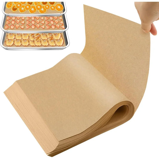 100Pcs Parchment Paper Baking Sheets Non-Stick Precut Baking Parchment Baking Paper Will Not Curl Burn Wax Paper annizon.com