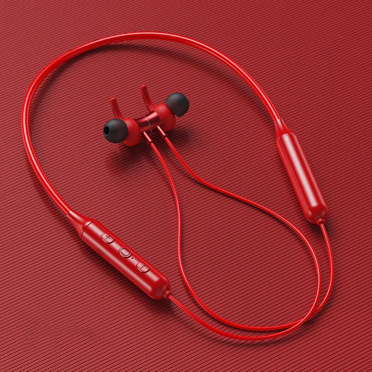 Swalle Bluetooth 5.0 Wireless Sports earphone Stereo Subwoofer Hanging Neck Hanging Metal Magnetic Bluetooth Headphone eprolo