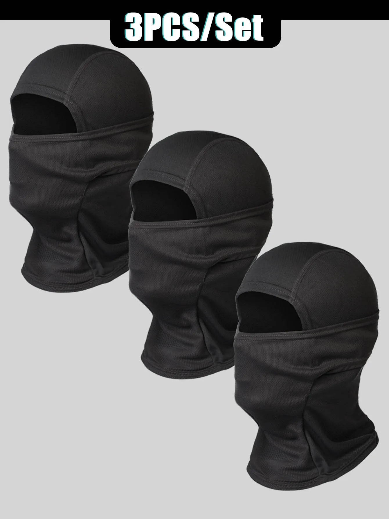 Musion Motorcycle Balaclava Sun Protection Full Face Mask Breathable Mesh Airsoft Mask Balaclava Bicycle Cycling Head Cover Unde