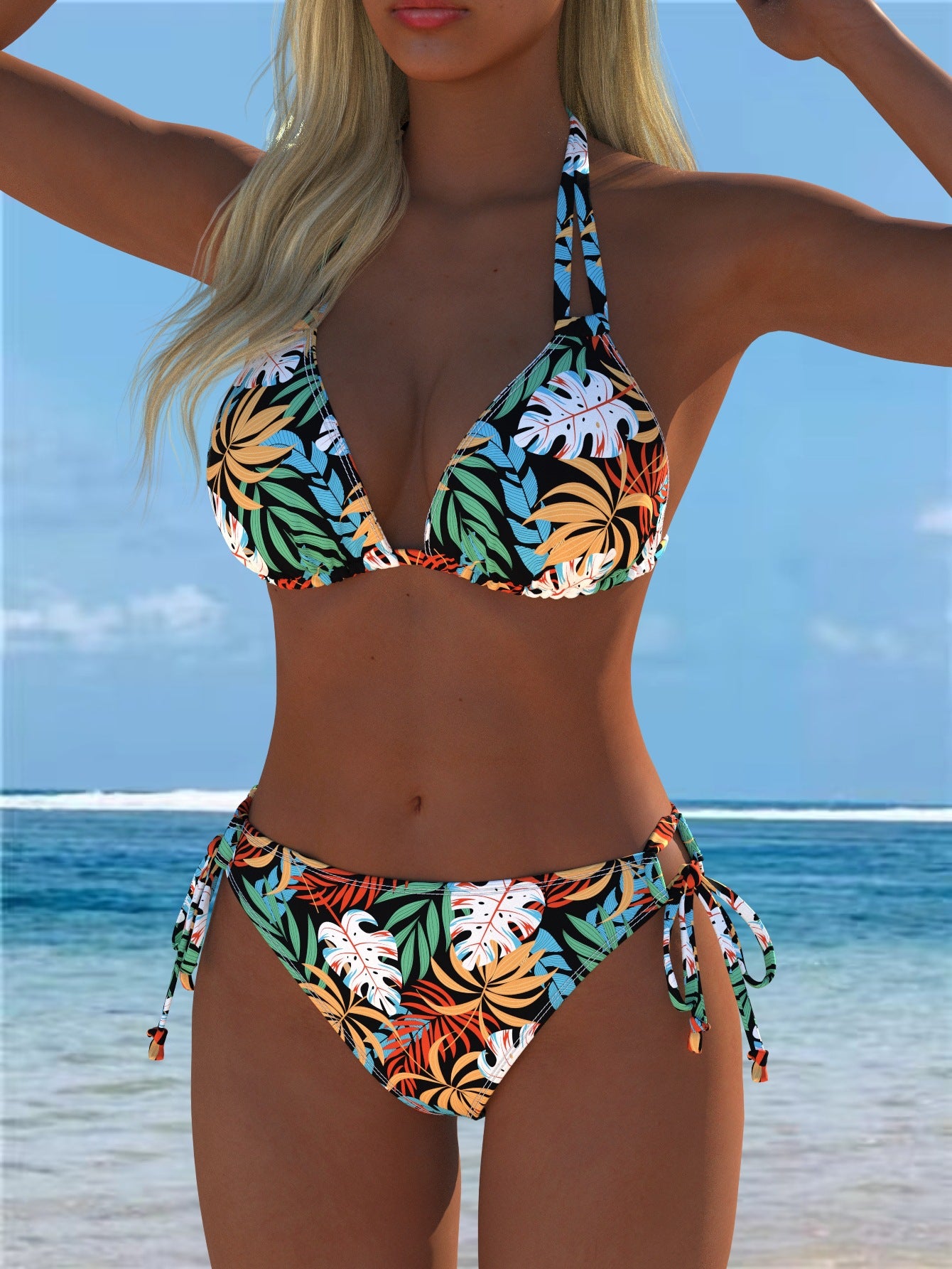 Split swimsuit vest style swimsuit set eprolo